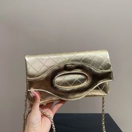 Luxury 31bag Designer Women Woc Shoulder Bag Gold Silver 4 Color Mini Flap Crossbody Underarm Bag Evening Clutch Coin Purse Leather Suitcase Pochette Card Holder 24C