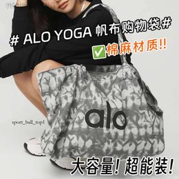 Aloyoga Bag Designer Aloyoga Bag Al Aloos Yoga Bag Quick Hair Sports and Fitness Bag One Shoulder Handheld Canvas Unisex Large Capacity Shopping Bag 970