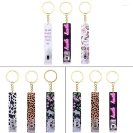 Keychains 3 Pcs Grabber For Long Nails Banks Card Puller Keychain Fashion ATM Clip Girls Women Durable