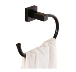 Black antique Stainless Steel Toilet Towel Ring Wall Mounted Bathrobe Holder Bathroom Accessories301Y6799763