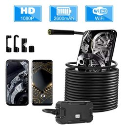 Y13 55mm WIFI Endoscope Camera with Battery Screen Display HD1080P Waterproof Inspection Borescope for Iphone Android Phones4857506