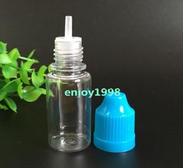 10ML PET Empty Plastic Dropper Bottle Needle Bottles E Liquid Bottle 10 ml with Child Proof Cap and Long Thin Tip9177593