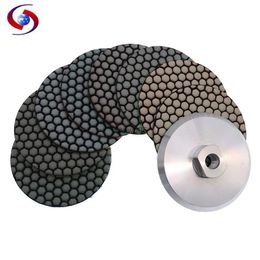 Polishing Pads 8 Pcs 4 Inch Dry Polishing Pad #50-BUFF 100mm Flexible Diamond Polishing Pads New Design Marble Granite Stone Tile Sanding DiscL2403