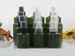 Packing Bottles 10pcs 50ml 100ml 150ml 200ml Plastic Dark Green Empty PET Spray With 3 Colours Sprayer Light Avoiding Mist Bottle T2622473