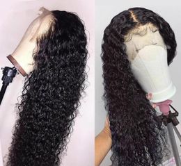 HD Lace Wig Diva1 Brazilian Deep Wave 360 Laces Front Human Hair Wigs For Women Pre Plucked Hairline 150 density kinky curly6274161