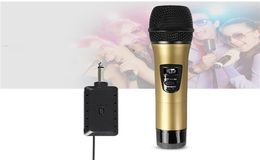 Live sound card microphone Wireless one for two professional stage home computer audio universal microphones DHLa286062812