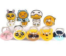 DHL Universal 360 Degree Cute Cartoon Rabbit Bear Duck Finger Ring Holder Phone Stand Mount For iPhone 8 Samsung Mobile Phone9648000