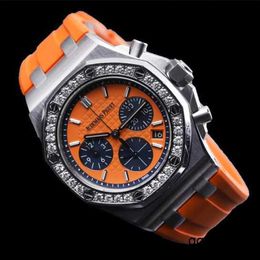 AP Timepiece Watches Fashion Watch 26231ST Original Diamond Steel Automatic Mechanical Gauge With A Diameter Of 37mm Orange Panda Face Watch