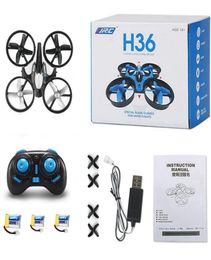 3 Batteries Mini Drone Rc Quadcopter Fly Helicopter Blade Inductrix Drons Quadrocopter Toys For Children Jjrc H36 Dron Copter8330892