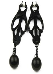 Black Metal Nipples Clamps Breast Clips Bondage Slave Flirting Toys In Adult Games For Couples Fetish Sex Toys Women And Men1071267