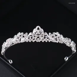 Hair Clips Silver Color Rhinestone Crowns Tiaras Headband Party Crystal Princess Prom Diadem Women Bridal Wedding Accessories Jewelry