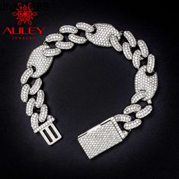 Luxury Cuban Link Bracelet Mans Ice Out Jewelry with Bling Diamond
