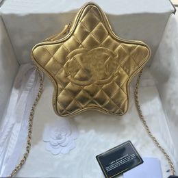 10a mirror handbag Designer Bag Luxury cc Star wallet Mirrored Leather Double Chain Bag Luxury Crossbody Bag cc Star Chain Shoulder Bag with gold and silver clutch