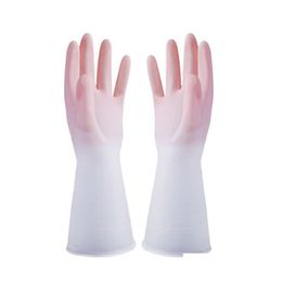 Cleaning Gloves Kitchen Dishwashing Gloves Waterproof Rubber Clean Durable Dish Washing Clothes Cleaning Housework Chores Glove Jy1202 Dh9To