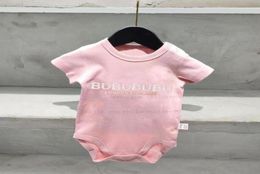 Newborn Baby Rompers Summer Short Sleeved Jumpsuit Infant Boys Girls Cartoon Brand Kids Clothing Pajamas2236662