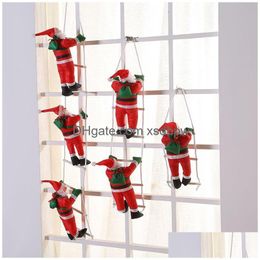 Christmas Toy Creative Decorations Window Elderly Ladder Wholesale Drop Delivery Toys Gifts Novelty Gag Otft1