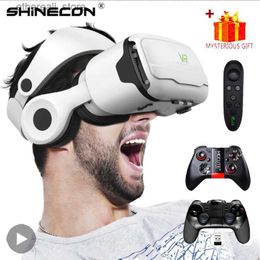 VR/AR Devices Shinecon Virtual Reality VR Glasses 3D Headworn Device Intelligent Helmet Lens Goggles Q240306