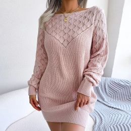 Dress Plus Size Knitted Dress Women Autumn Winter Warm Bodycon Stretchy Slim Fit Mini Sweater Dresses Lady Casual Streetwear vestidos