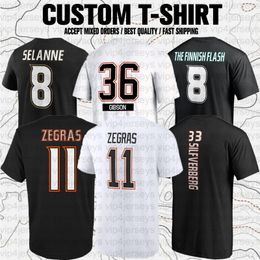 Teemu Selanne Trevor Zegras Troy Terry John Gibson Frank Vatrano USA Hockey Club Fans Branded Short Sleeve T-Shirt Tees