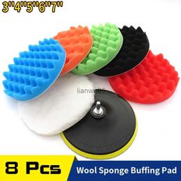 Polishing Pads 7Pcs Set 3-7 inch Car Polishing Pad Sponge Buffing Waxing Clean Polish Buffer Drill Wheel Polisher Removes Scratches Car RepairL2403