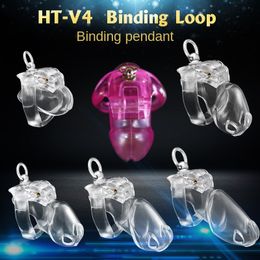 sex toys for men chastity cage penis ring dildo Chastity lock binding pendant men's resin chastity cage metal cock cage