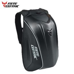 Carbon Fibre Motorcycle Backpack Moto Bags Waterproof Shoulders Reflective Helmet Bag Motorcycle Racing Package,M-077 305u