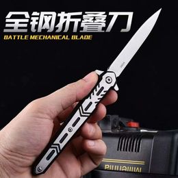 Outdoor Knives, Mechanical Armor, Portable, Multifunctional, High Hardness, Sharp Folding Knife Pockets, Small Knives 680357