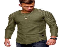 Mens T Shirt White Black Long Sleeve O Neck Hip Hop Summer Men Fashion High Street Slim Fit T Shirts Tops tee M3XL1621469