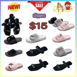 Designer Casual Platform slippers summer sliders men women rainbow slides sandals pink blue grey sandals soft thick cushion cloud indoor GAI