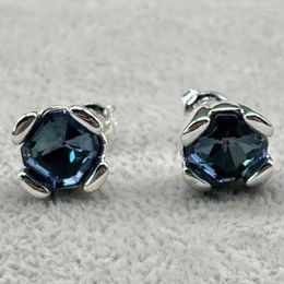 Stud Earrings 2024 UNOde50 Selling Charm Blue Gemstone Women's Jewellery Romantic Gift Pack In Europe And America