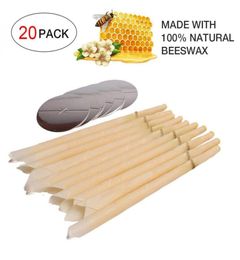 20pcs Ear Candle Ear Wax Clean Removal Candles Hollow Blend Cones Care Healthy Beeswax Ear Nose Dust Cleaning Indiana Therapy Y2001702152