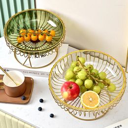 Plates Luxury Fruit Snack Tray Living Room Tea Table Sugar Storage Container Kitchen Tableware