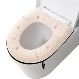 Toilet Seat Covers Mat Warmer Cushion For Bathroom Closestool Waterproof Thicken Cover Pads