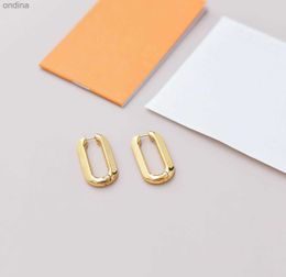 Stud 18K Gold Plated Luxury Designer Earrings Studs Fashion Simple Rhinestone Ear Jewelry Lucky Gold White K Color 925 Silver Needle Earring with box 240306