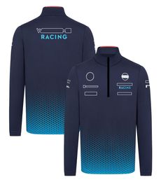 Formula One F1 Racing Team Edition Sport Long Sleeve Pullover and Half Zipper Sweater in 2024 Season to Increase Fattening