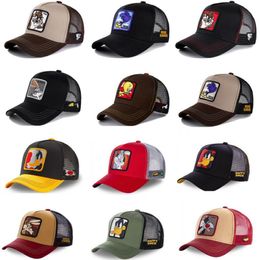 Summer Unisex Hip Hop Embroidered Animal Men Baseball Caps Women Breathable Mesh Snapback Hats Men's Trucker Hats Cap192x