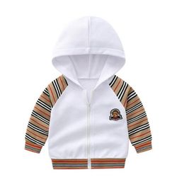 2022 Baby Boys Girls Striped Hoodies Cotton Kids Long Sleeve Hooded Sweaters Child Sweatshirts Girl Clothes 16 Years225m28078887730