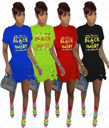 Black Smart Summer Women Dress Letters Print Trendy Bowknot Dresses Sexy Bandage Bodycon Mini Dress Night Party Clothes Clubwear D6139386