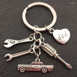 Keychains Tool Key Chain Mechanic Keychain Gifts Car Lover Gift Tools Dad Father Hand Stampe Souvenir For Men Miri222252