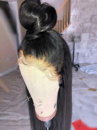 180 Straight Lace Front Malaysian Wigs 13x4 Pre Plucked Lace Front Human Hair Wigs With Baby Hair For Black Women245T5257733