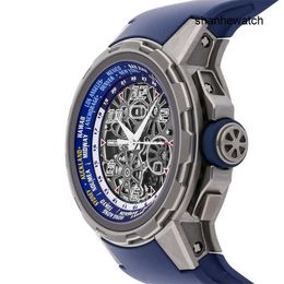 Swiss Watch Female Watch RM Watch RM63-02 Timepiece Automatic 48mm Titanium Mens Strap Chronograph RM63-02