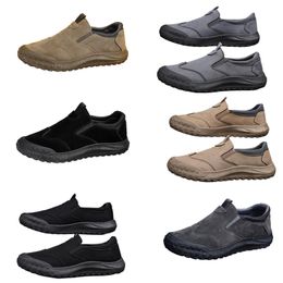 Men's shoes, spring new style, one foot lazy shoes, comfortable and breathable Labour protection shoes, men's trend, soft soles, sports and leisure shoes good shoes 40 a111