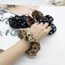 Vintage Style Designer Brand Letter Hair Rubber Fashion Elastic HairRope Ponytail Holder Luxury Colours Hair Accessorie Jewelry High Quality G24355BF