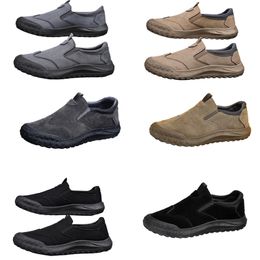 Men's shoes, spring new style, one foot lazy shoes, comfortable and breathable labor protection shoes, men's trend, soft soles, sports and leisure shoes man 42