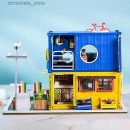 Architecture/DIY House Toys for children Diy Doll House Casa Diy Miniature Dollhouse With Furniture Birthday Gift creative gifts K039