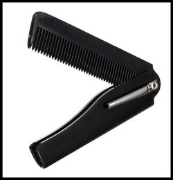 Whole New Style 1pcs Hair Beauty Folding Moustache Beard Comb Hand Made Tools For Men Women5070370