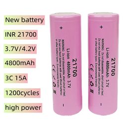 Yeni Orijinal TSL INR21700E Lityum Pil Yüksek Güçlü 4800mAH 3C 15A Elektrikli Araç Elektrik Aracı Düşük İç Direnç