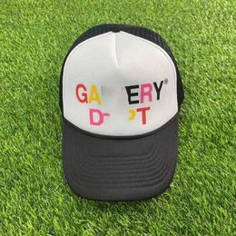 Designer Galleryes Caps Ball Capsamerican Dept Letter Lanvins Hat Gp Graffiti Mesh Truck Driver High Profile Trendy Baseball Cap Blue Fashion White 3UABP