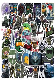 50PcsLot Cool shooting Game Halo Stickers halo infinite graffiti Stickerfor DIY Luggage Laptop Skateboard Motorcycle Bicycle Stic2342969