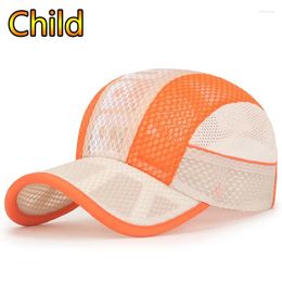 Ball Caps Summer Toddler Kids Baseball Cap Outdoor For Boys Girls Adjustbale Mesh Sunscreen Dad Hat Casual Snapback Trucker Hats